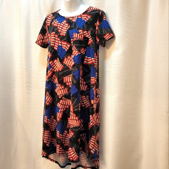 Lularoe Patriotic Carly Dress - Picture 3 of 9